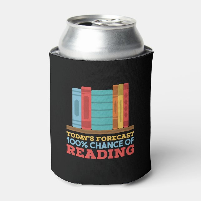 Reading - 100% Chance of Reading Funny Book Can Cooler (Can Front)