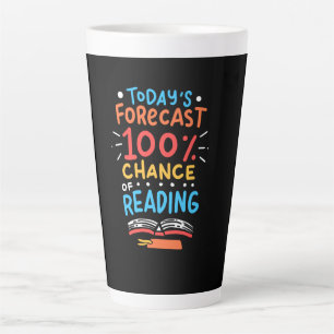 Reading - 100% Chance of Reading Latte Mug