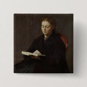 Reading, 1863 2 inch square button
