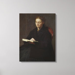 Reading, 1863 canvas print