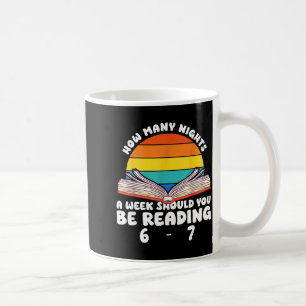 Reading 67 Meme Englieacher Funny 67 Book Lover Hu Coffee Mug