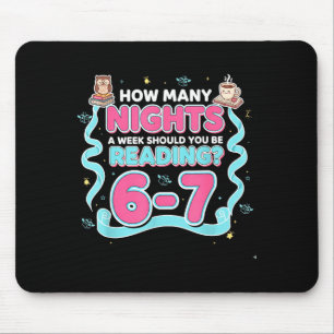 Reading 67 Meme Englieacher Funny 67 Book Lover Hu Mouse Pad