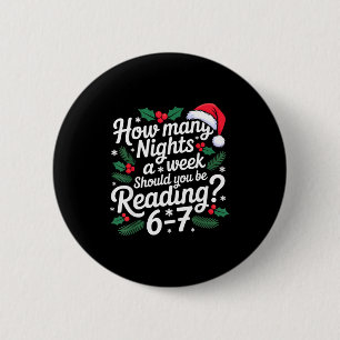 Reading 67 Meme Englieacher Funny 67 Christmas  2 Inch Round Button