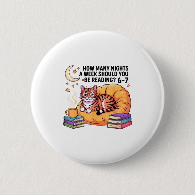 Reading 67 Meme Englieacher Funny 67 With Cat Read 2 Inch Round Button (Front)
