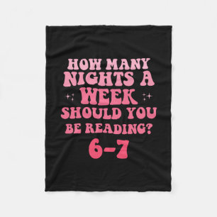 Reading 67 Meme English Teacher Funny Six Sevene R Fleece Blanket