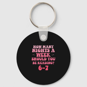 Reading 67 Meme English Teacher Funny Six Sevene R Keychain