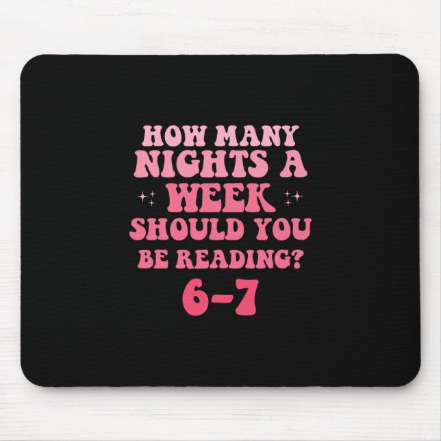 Reading 67 Meme English Teacher Funny Six Sevene R Mouse Pad (Front)