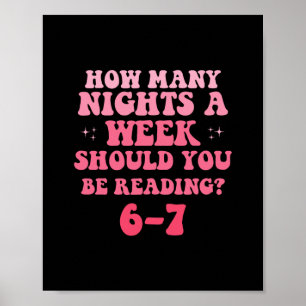 Reading 67 Meme English Teacher Funny Six Sevene R Poster