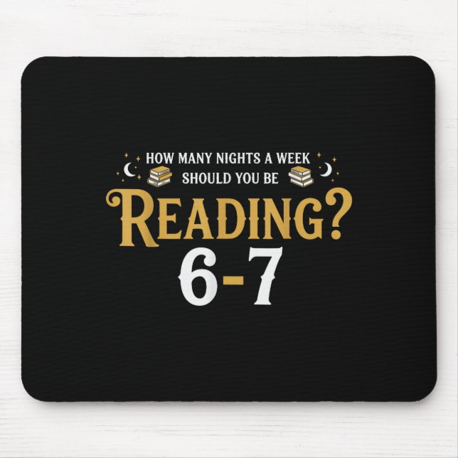 Reading 67 Meme Teacher School Librarian Englieach Mouse Pad (Front)