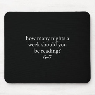 Reading 6-7 Teacher School Librarian English Teach Mouse Pad