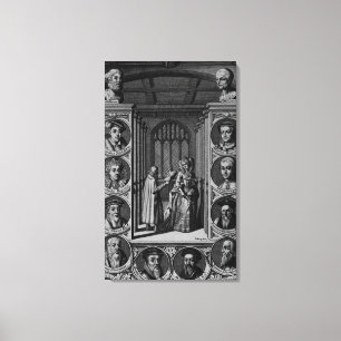 Reading a letter to Queen Elizabeth I Canvas Print