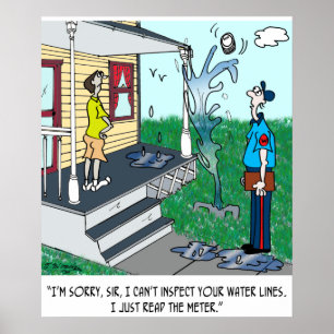 Reading a Metre While Springing a Leak Poster