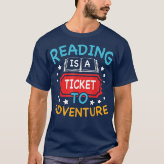 Reading Adventure Library Student Teacher Book Lov T-Shirt