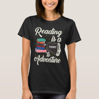 Reading Adventure Library Student Teacher Book Sch T-Shirt