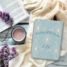 Reading all the Books Floral Art Monogram