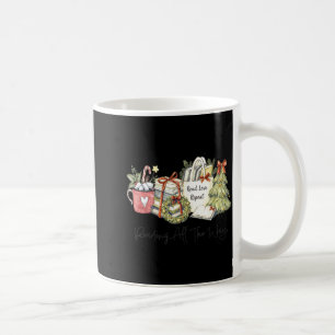 Reading All The Way Christmas Book Lover For Women Coffee Mug