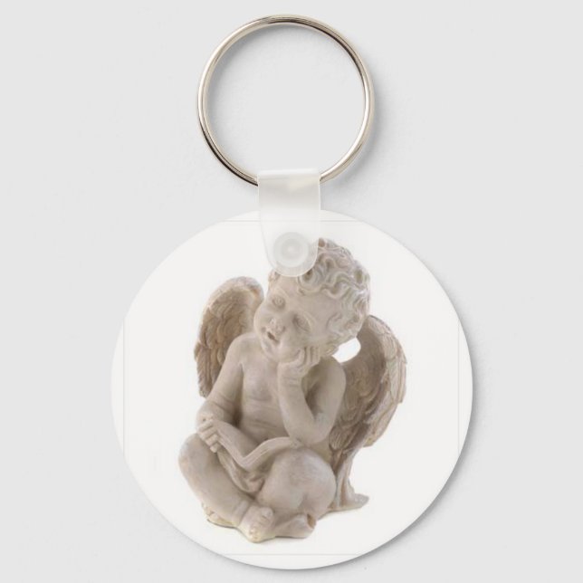 Reading angel keychain (Front)