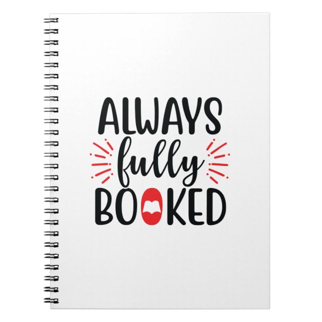 Reading Art Always Fully Booked Notebook (Front)