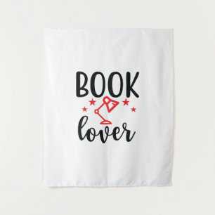 Reading Art Book Lover Tapestry