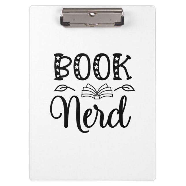 Reading Art Book Nerd Clipboard (Front)