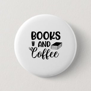 Reading Art Books And Coffee 2 Inch Round Button