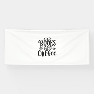 Reading Art Books And Coffee Banner
