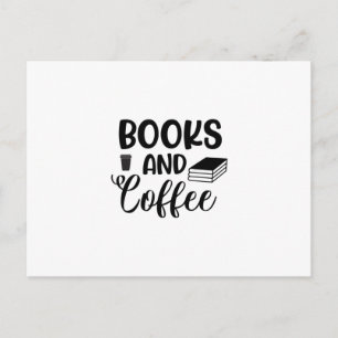 Reading Art Books And Coffee Postcard