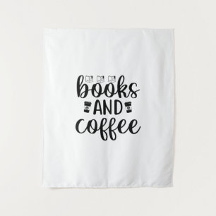 Reading Art Books And Coffee Tapestry