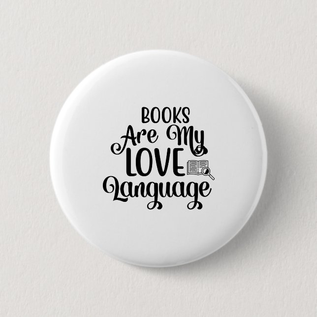 Reading Art Books Are My Love Language 2 Inch Round Button (Front)
