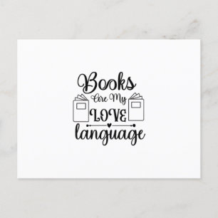 Reading Art Books Are My Love Language Postcard