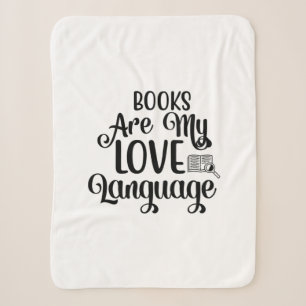 Reading Art Books Are My Love Language Sherpa Blanket