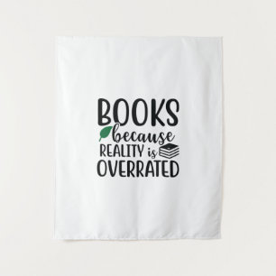 Reading Art Books Because Reality Is Overeated Tapestry