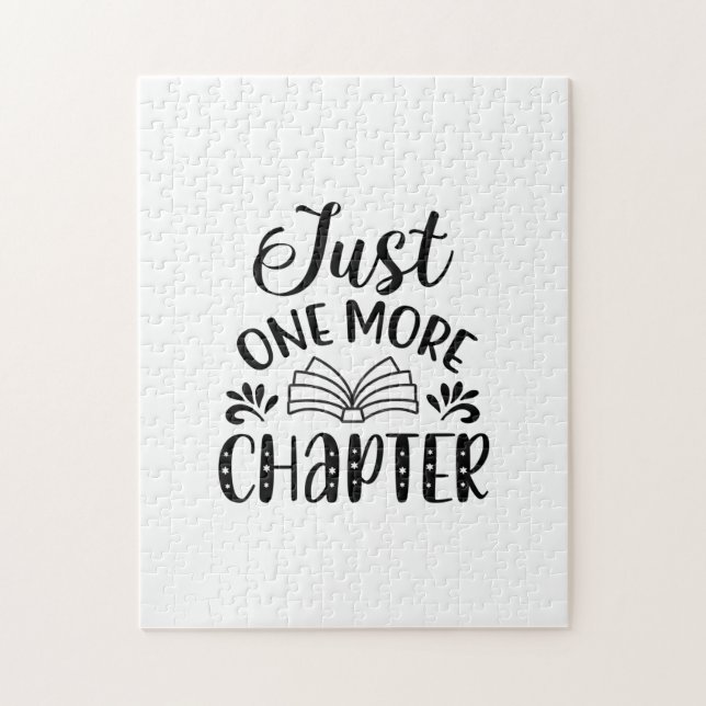 Reading Art Just One More Chapter Jigsaw Puzzle (Vertical)