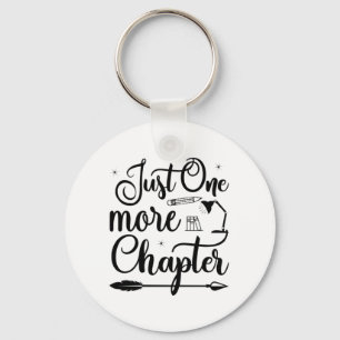 Reading Art Just One More Chapter Keychain