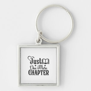 Reading Art Just One More Chapter Keychain