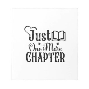 Reading Art Just One More Chapter Notepad
