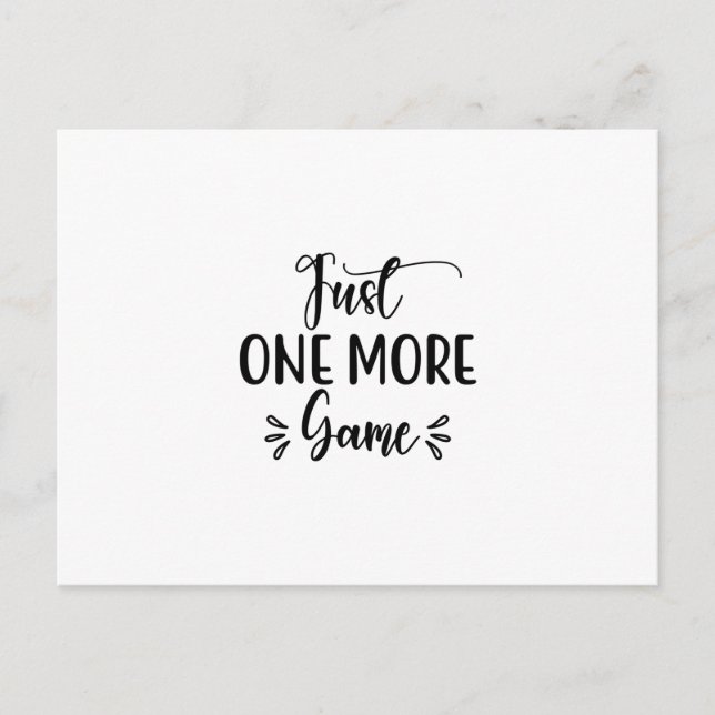 Reading Art Just One More Game Postcard (Front)