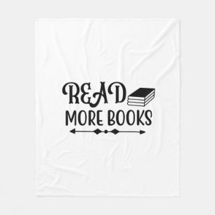 Reading Art Read More Books Fleece Blanket