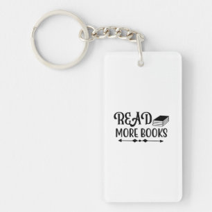 Reading Art Read More Books Keychain