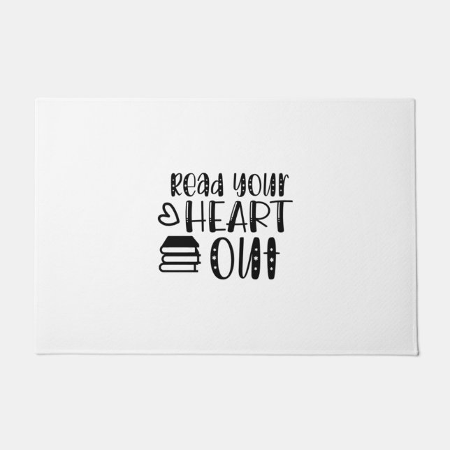 Reading Art Read Your Heart Out Doormat (Front)