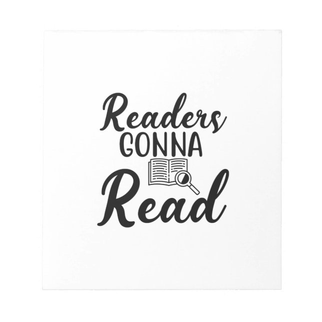 Reading Art Readers Gonna Read Notepad (Front)