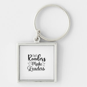 Reading Art Readers Make Leaders Keychain