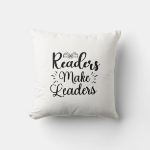 Reading Art Readers Make Leaders Throw Pillow