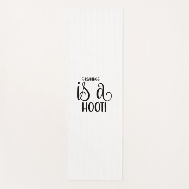 Reading Art Reading Is A Hoot Yoga Mat (Front)
