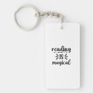 Reading Art Reading Is Magical Keychain