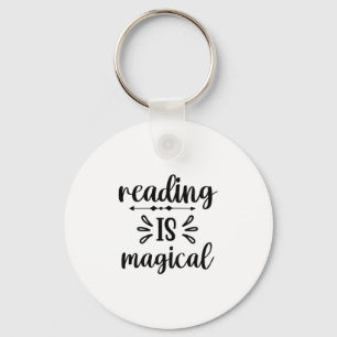 Reading Art Reading Is Magical Keychain