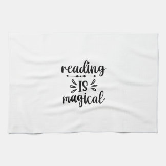 Reading Art Reading Is Magical Kitchen Towel