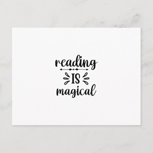 Reading Art Reading Is Magical Postcard (Front)