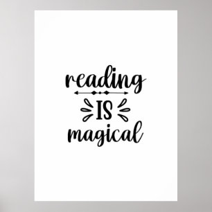 Reading Art Reading Is Magical Poster