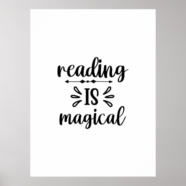 Reading Art Reading Is Magical Poster (Front)